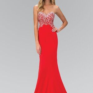 NEW RED Sweetheart Neck Sheath Prom Dress GSGL1367
